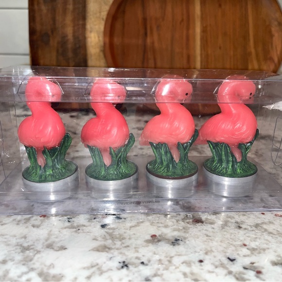 Flamingo Bird Candle Set - Pink and Green Tea Candles Kohls - Picture 3 of 7